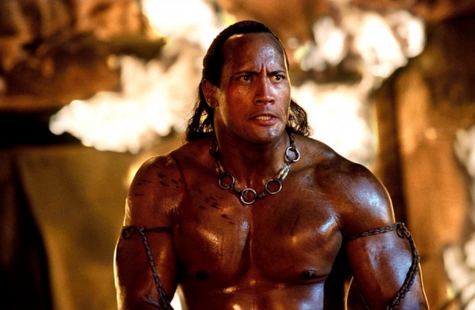 The image of "Scorpion King" is the perfect start for The Rock.