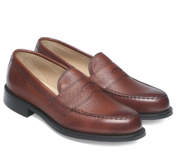 12 thuong hieu giay loafer nam Cheaney Howard R Loafer in Mahogany Grain Leather GBP292 - elle man 1