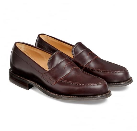 12 thuong hieu giay loafer nam Cheaney Howard R Loafer in burfundy coaching calf Leather GBP292 - elle man 1