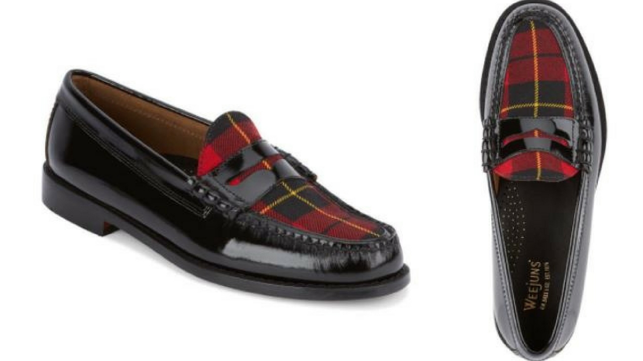 12 thuong hieu giay loafer nam G.H.Bass&Co. Larson Tartan Plaid Weejuns - elle man