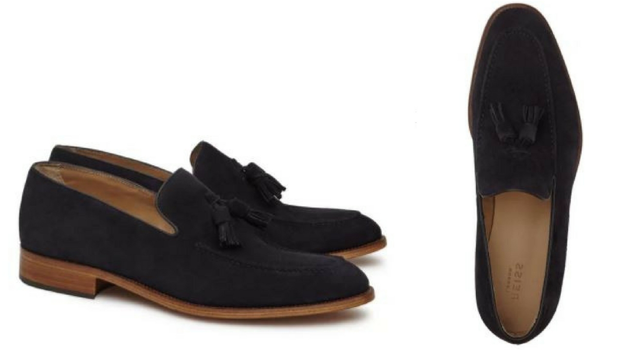 12 thuong hieu giay loafer nam Reiss suede tasseled loafers GBP 75 - elle man