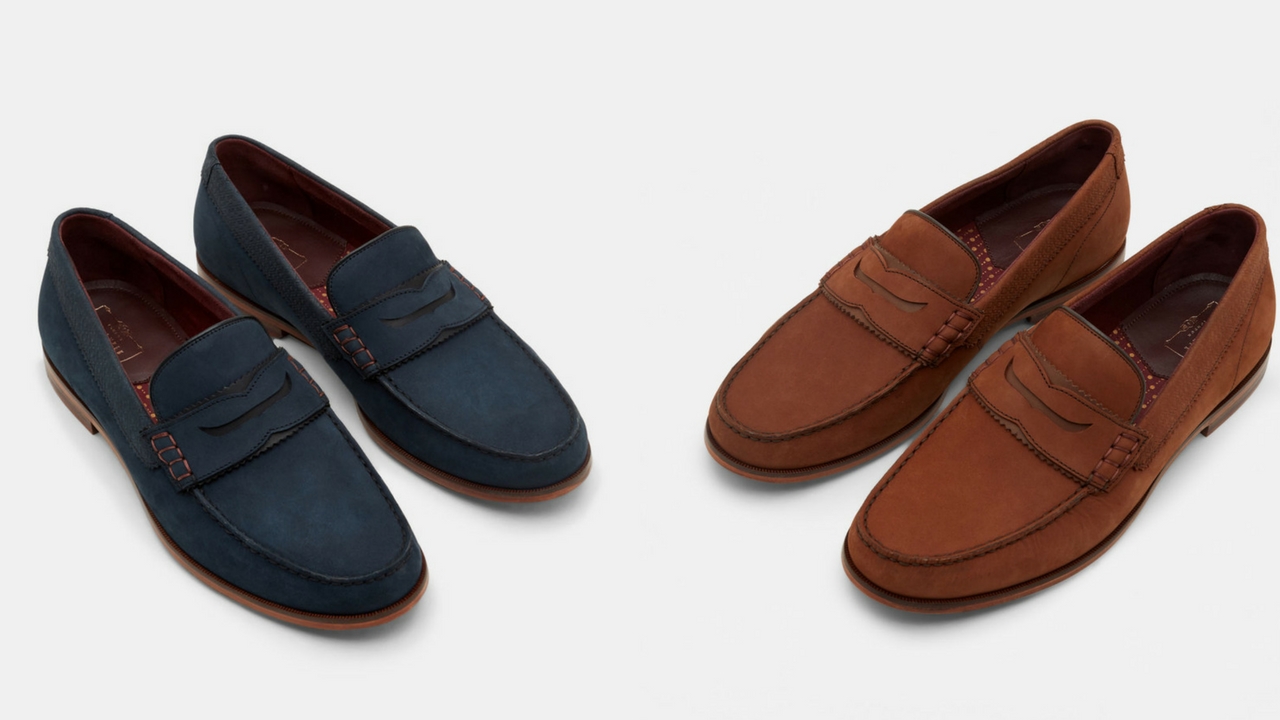 12 thuong hieu giay loafer nam Ted baker MIICKE3 Nubuck Suede loafers GBP 115 - elle man