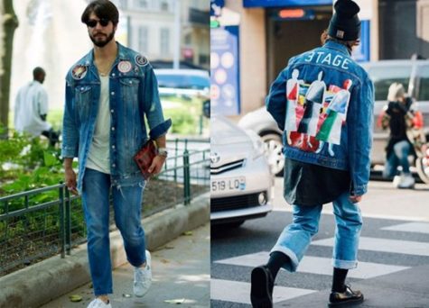 It is possible to combine some patterned denim jacket to create a unique personality.  Photo: D'Marge