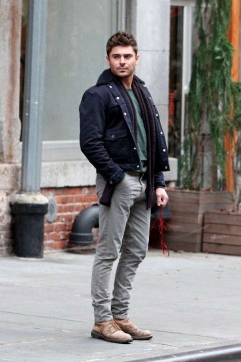 Many celebrity artists choose gray jeans with brown boot boots to create elegance and elegance.  Picture: Grant Barrett