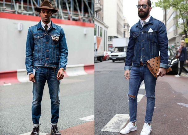 quan jeans rach - double denim - elle man 1