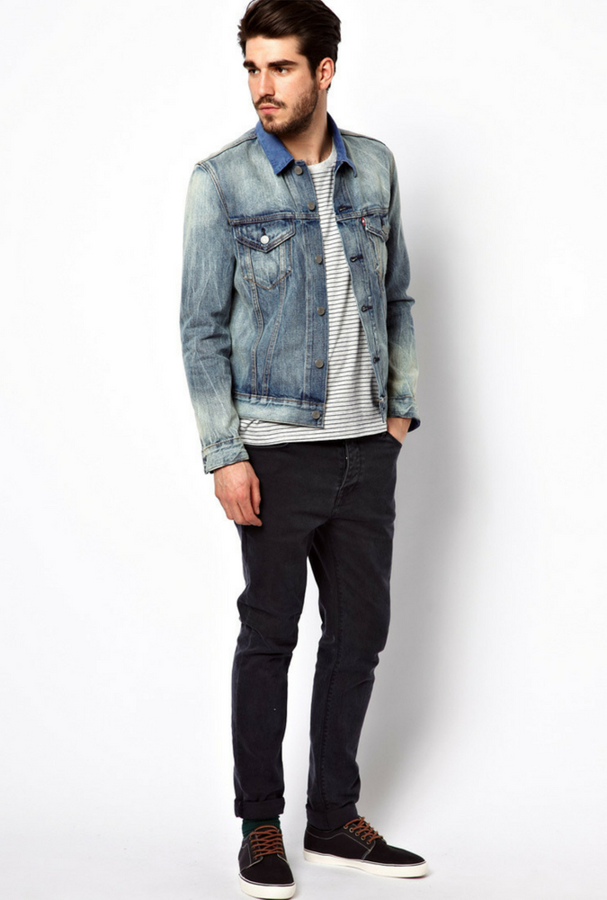 phong cách double denim 3 - elle man