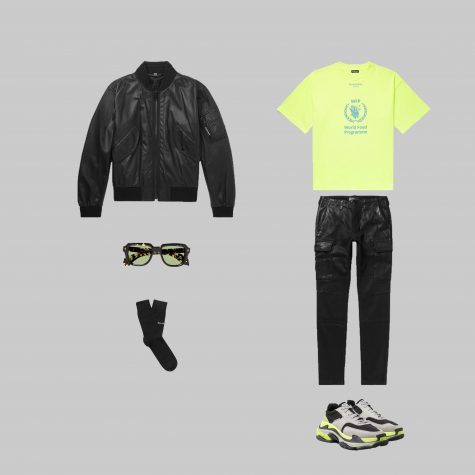 Áo - Tất - Giày: Balenciaga / Quần: Amiri / Kính: Hopper / Khoác: Burberry