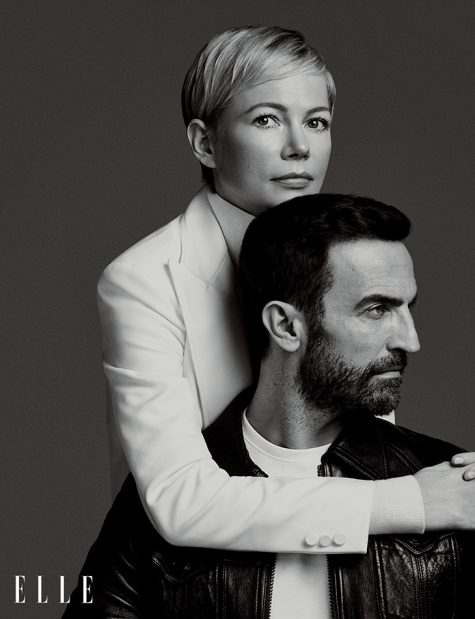 Nicolas Ghesquière và vợ Michelle Williams.