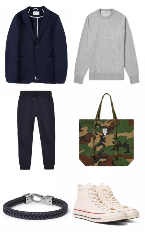 Áo khoác blazer nam navy 1 ELLE Man 6