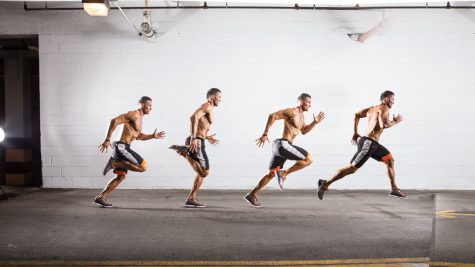 bài tập cardio-chàng trai đang chạy tăng tốc