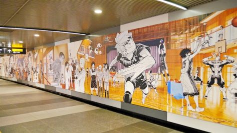Bức tranh anime dài hơn 30m tại ga Shibuya của thủ đô Tokyo
