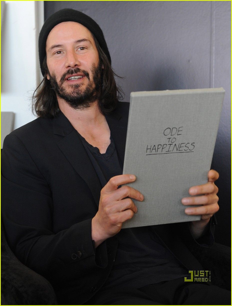 diễn viên keanu reeves - quyển sách ode to happiness