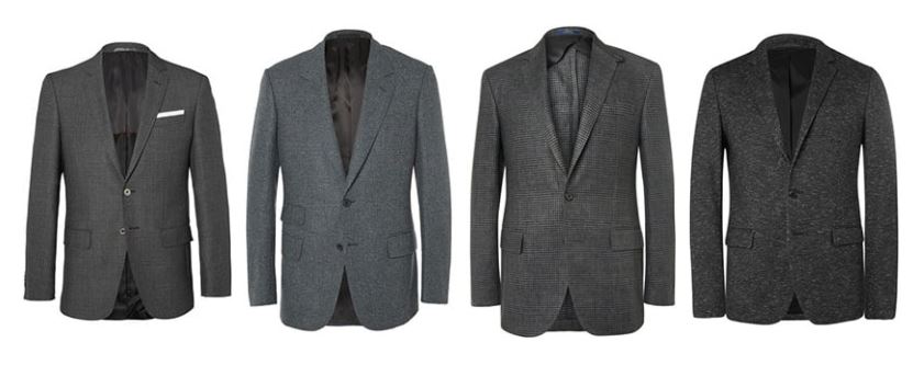 áo blazer nam-các loại áo blazer xám đậm