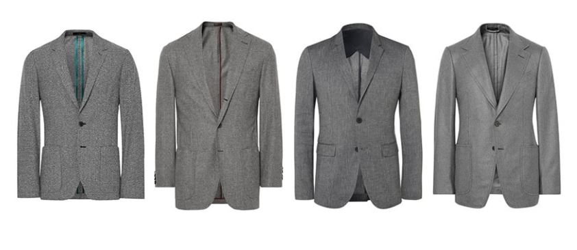 áo blazer nam-các loại áo blazer xám trung