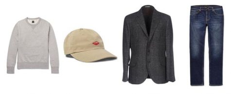 áo blazer nam-kết hợp áo blazer xám và quần jeans