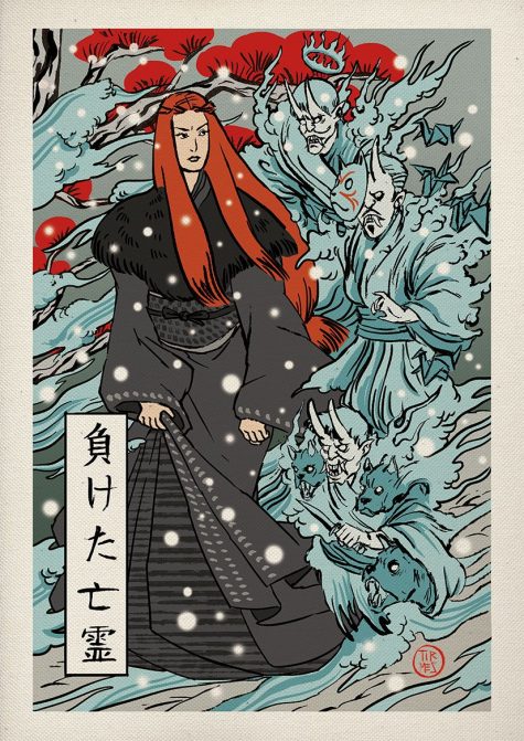 Sansa Stark trong trò chơi ngai vàng phong cách Nhật Bản