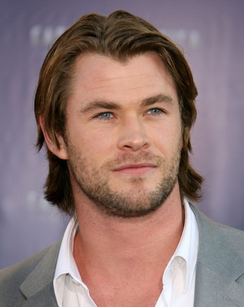 diễn viên chris hemsworth - kiểu tóc trung bình