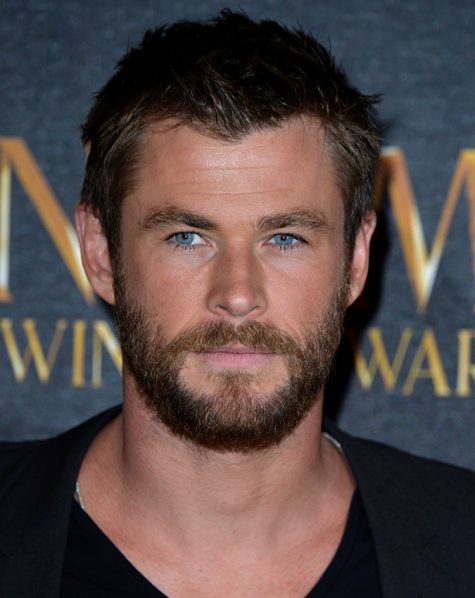 diễn viên chris hemsworth - tóc kết hợp với râu