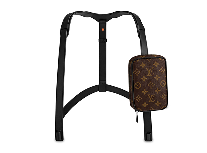 túi thời trang của hãng louis-vuitton logo monogram một túi trước ngực