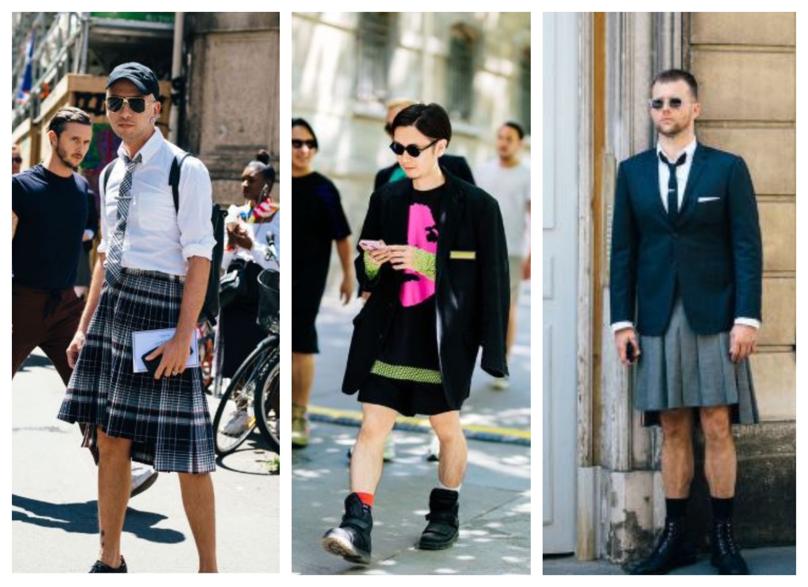 thời trang đường phố paris 2020 xu hướng thời trang váy nam giới 1