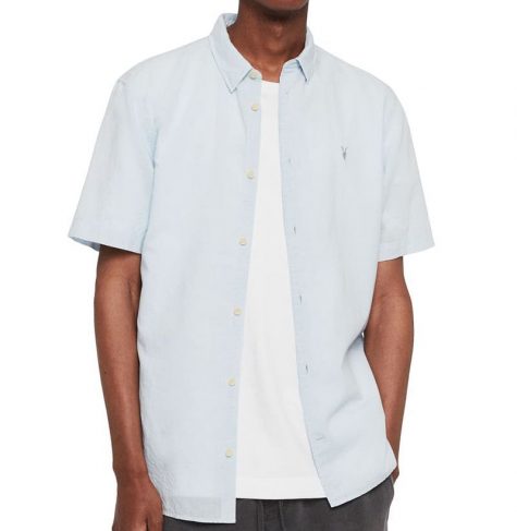 áo denim nam-Allsaints Wayland Shirt