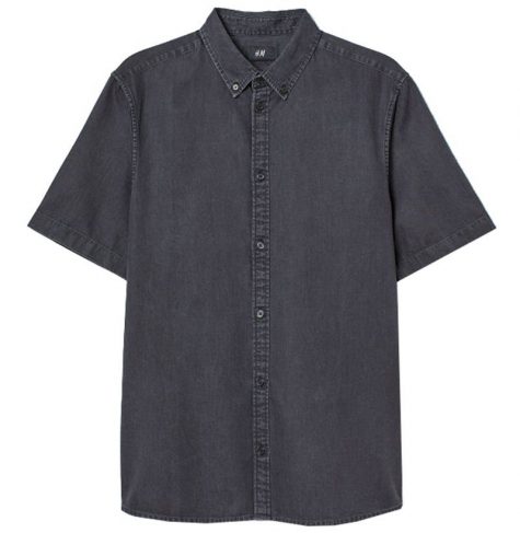 áo denim nam-H&M Denim Shirt