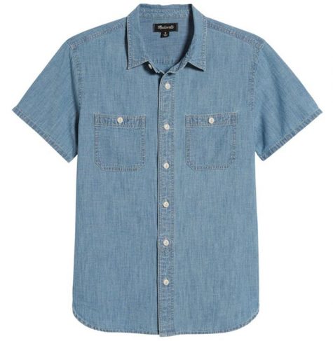 áo denim nam-Madewell Chambray Shirt