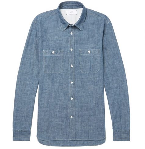 áo denim nam-Mr P. Selvedge Shirt