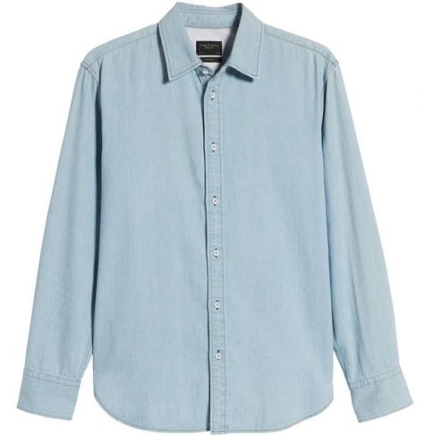  denim nam-Rag & Bone Fit 3 Denim Shirt