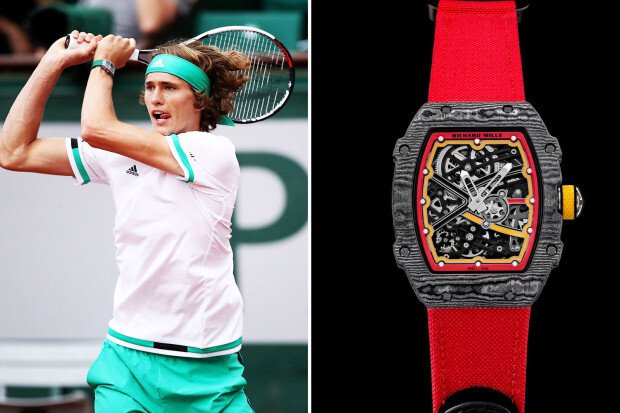 mẫu đồng hồ nam-Alexander Zverev richard mille RM 67-02 Carbon TPT(R)