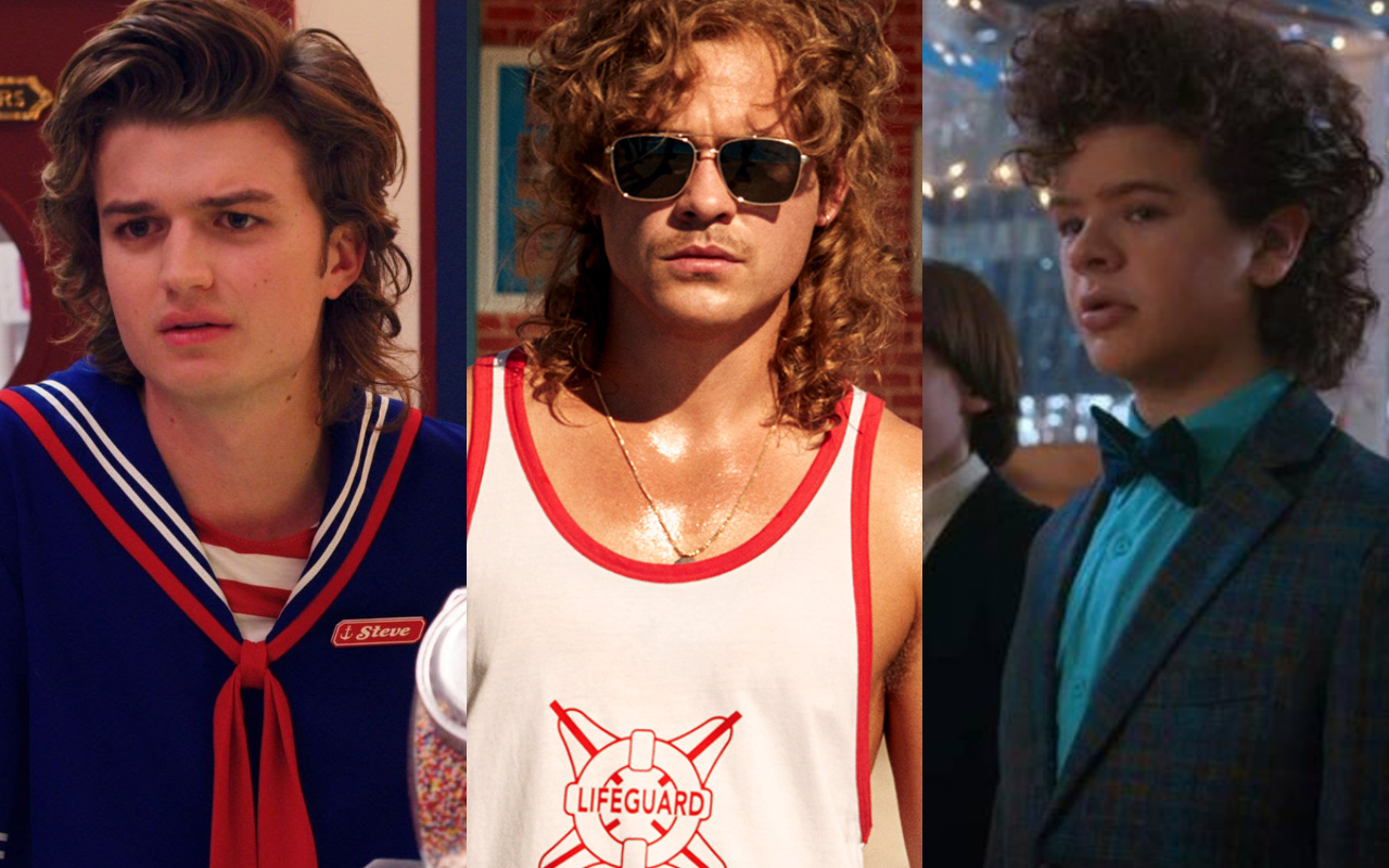 thời trang phim stranger things kiểu tóc mullet nổi bật