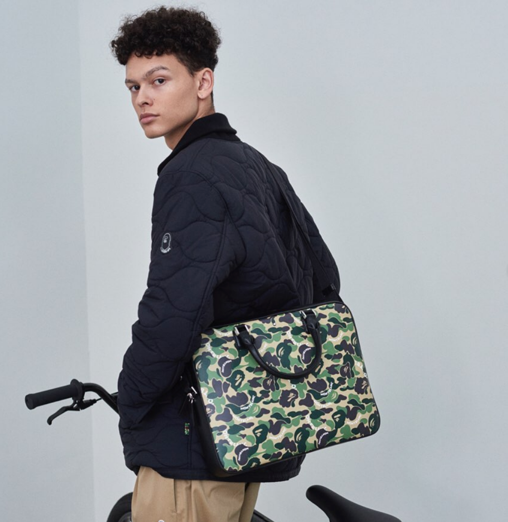 phụ kiện của bape mang hoạ tiết camo