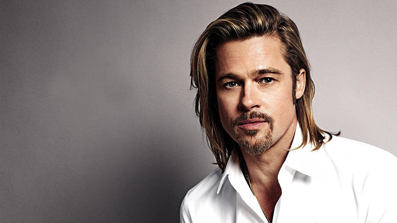 Mái tóc dài ELLE Man Brad Pitt