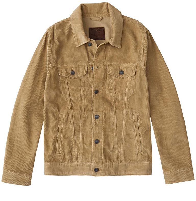 mẫu áo khoác nam Abercrombie & Fitch Corduroy Trucker Jacket