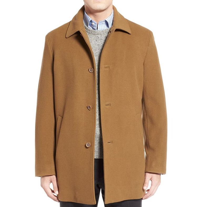 mẫu áo khoác nam Cole Haan Italian Wool Blend Overcoat
