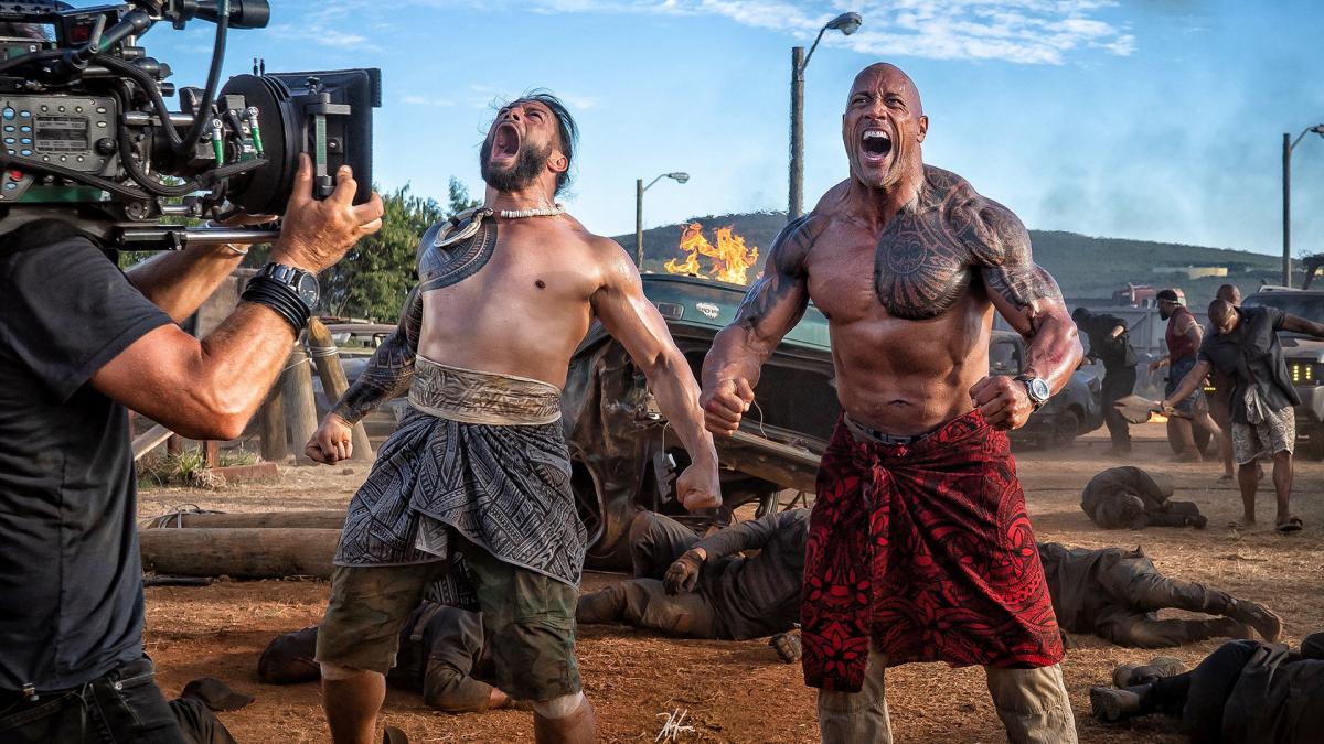 phim hobbs & shaw - the rock and samoan warriors - elle man