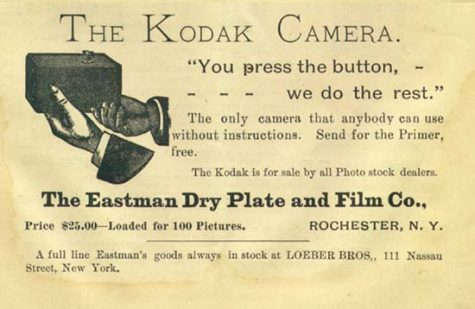 quảng cáo của thương hiệu kodak