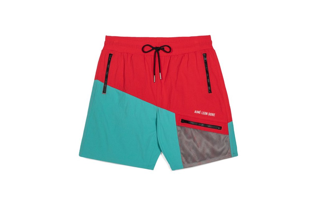 Quần short nam ELLE Man Aime Leon Dore color blocked hiking shorts