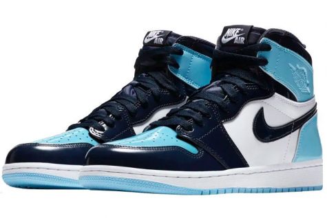 Giày sneaker ELLE Man Air Jordan 1 'UNC Patent'