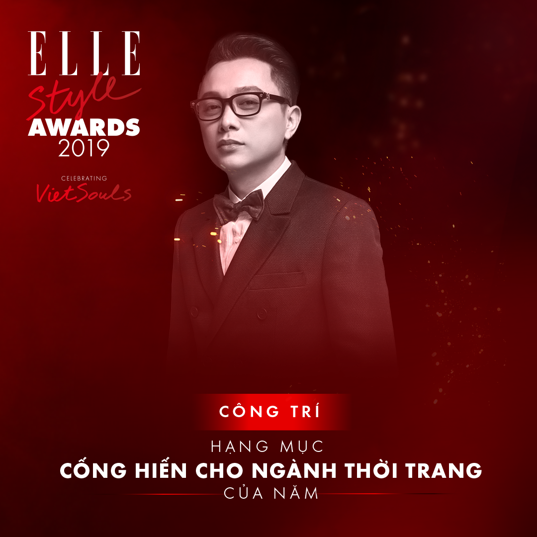 NTK công trí đoạt giải cống hiến cho ngành thời trang tại elle style awards 2019