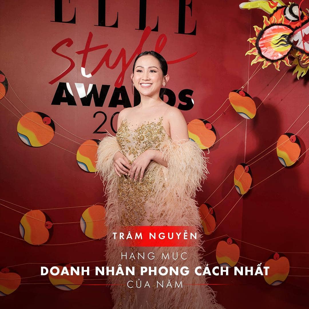 elle style award 2019 doanh nhân phong cách của nam dành cho trâm nguyễn-hình ảnh trên thảm đỏ