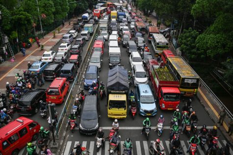 Theo một nghiên cứu năm 2016 của Castrol, Jakarta là một trong những thành phố có tình trạng giao thông tồi tệ nhất thế giới. Ảnh: AFP