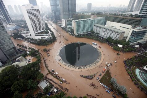 Lũ lụt tại Jakarta vào năm 2013. Ảnh: Jakarta Globe