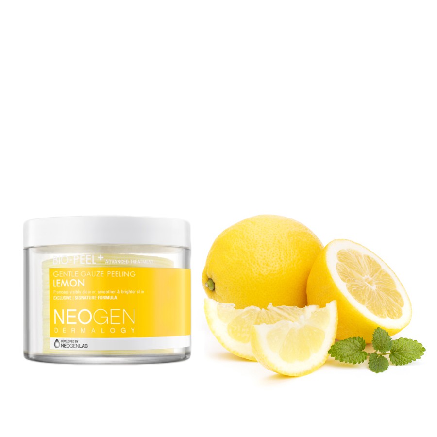 Tẩy tế bào chết elle man Neogen Dermalogy Bio-Peel Gạc Peeling Lemon 