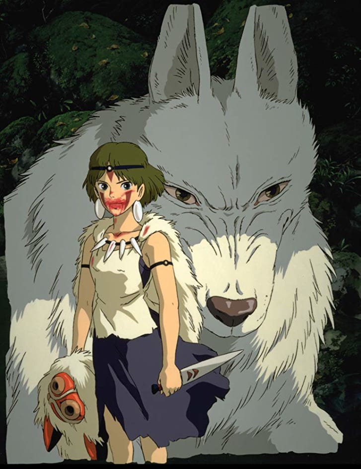 hoạt hình anime elle man "Princess Mononoke" (1997) 