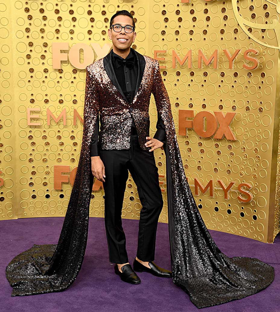 Steven Canals trong trang phục của Viktor Luna tại lễ trao giải Emmy 2019