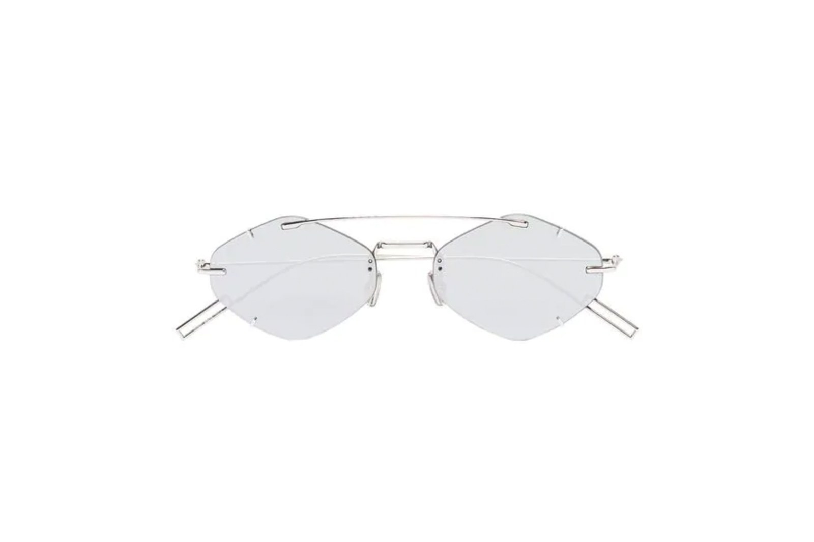 Kính Dior Eyewear silver tone Inclusion geometric sunglasses