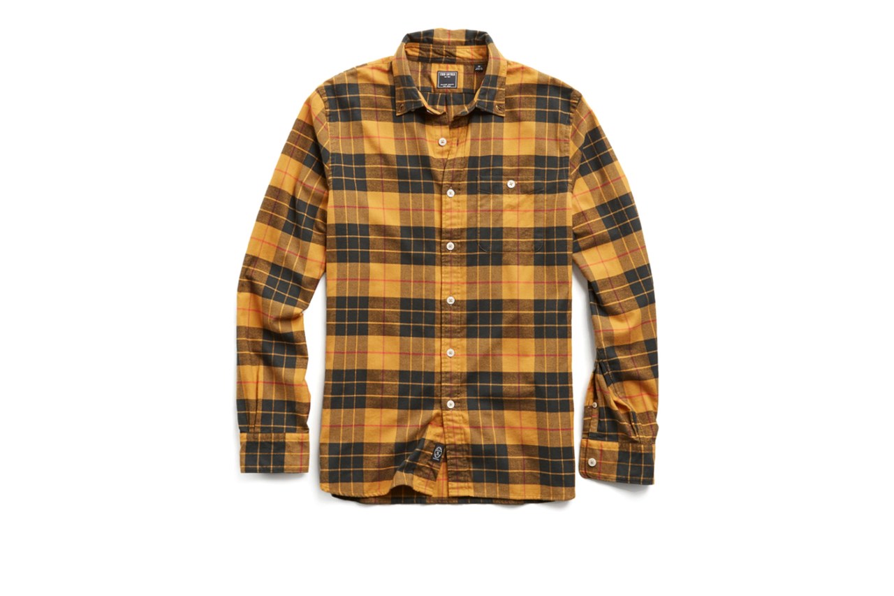 Todd Snyder Scotch plaid flannel shirt 