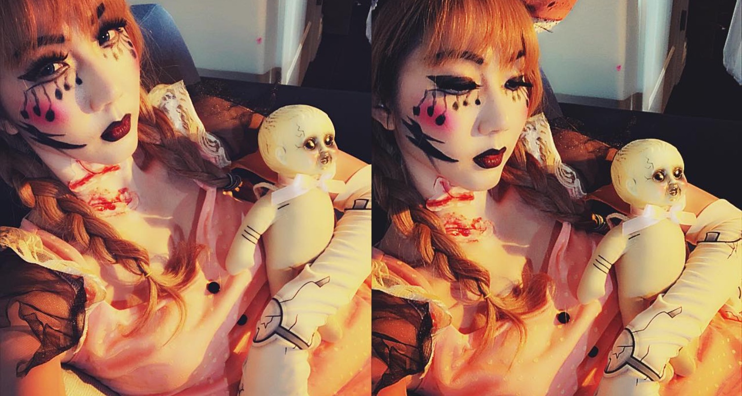 Siêu mẫu Ngọc Quyên hoá trang Halloween thành một cô búp bê ma quái vô cùng cá tính