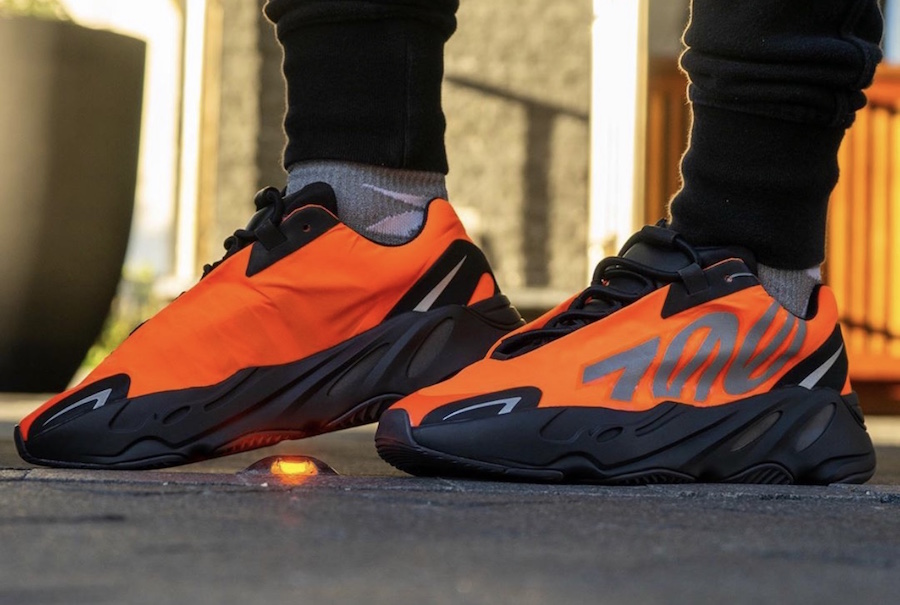 adidas yeezy boost 700 mnvn orange - elle man